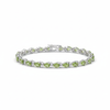 Classic Pear shape Peridot link Bracelet - Luxury Green Gemstone Jewelry