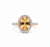 Oval Cut Citrine Ring with Diamond Halo - Citrine promise ring
