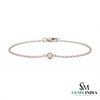 Round Opal October Birthstone Bracelet - Dainty Fine Jewelry Gift for Her