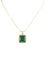10.40 carat Modern and Elegant Natural Octagon Emerald Pendant in 14K Gold
