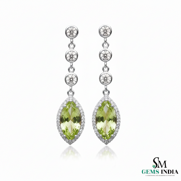 7,80 ct dunkelgrüne Statement-Ohrhänger mit großen sambischen Smaragden im Smaragd- und Ovalschliff, 18 Karat Gold, Smaragdohrringe, ovale Smaragdstifte (Kopie)