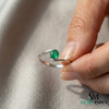 Elegant Oval Emerald Ring in Gold – Minimalist Style