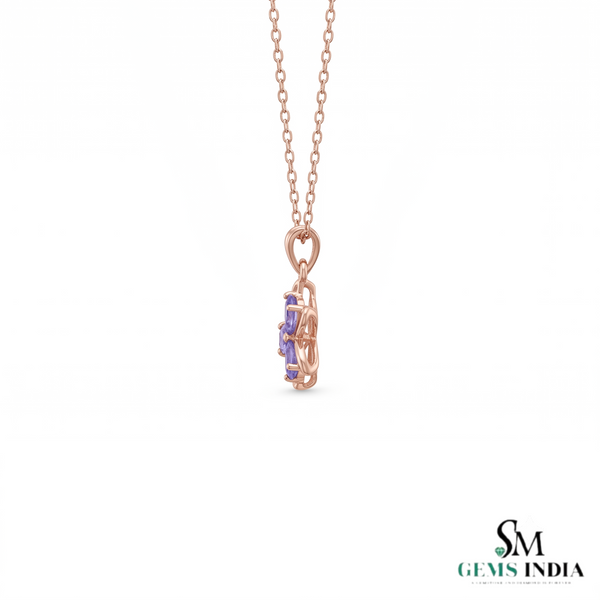 Pear Cut Natural Tanzanite Pendant – Meaningful Birthstone Gift For Her
