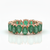 4.40 carat Pear cut Natural Emerald Eternit Band In 14 and 18K Gold Special Gift for her