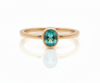 Oval Zambian Emerald Ring Solitaire Ring 14k Solid Gold May Birthstone