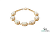 Minimalist Oval Opal Link Bracelet for Women – Elegant Gemstone Jewelry