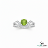 Natural Peridot Diamond Ring in 14K And 18k Gold – August Birthstone Jewelry