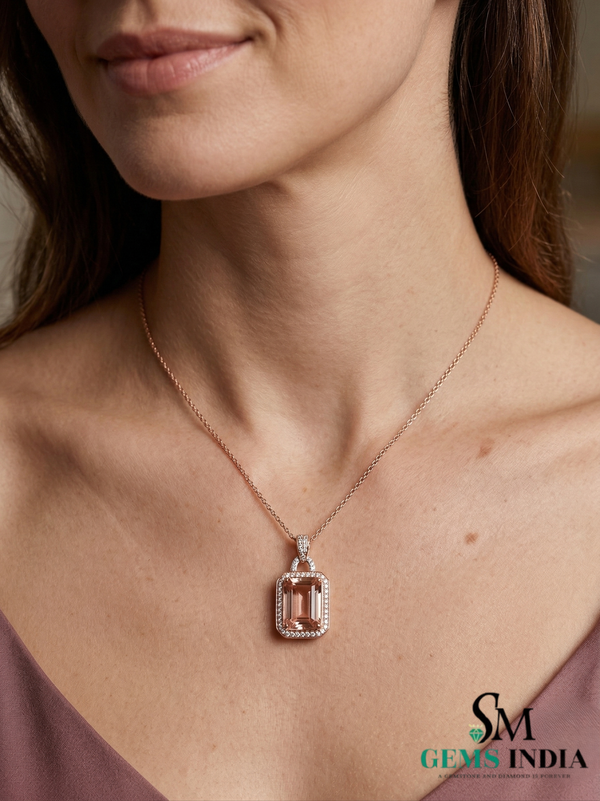 Natürlicher Smaragd-Anhänger, 14 Karat Gold-Anhänger, Smaragd-Schliff-Anhänger, minimalistische Halskette, Geburtstagsgeschenk im Mai, Anhänger für grüne Smaragd-Halskette
