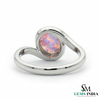 Oval Opal Bypass Ring – Modern Opal Engagement Ring