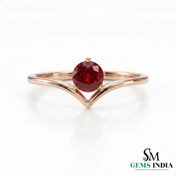 Natürlicher Rubin- und Diamant-Eulenring aus massivem 18-karätigem Gold, eleganter Eulenform-Ring