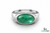Moderner, natürlicher Smaragdring im Smaragdschliff mit Diamanten, 4 Karat Verlobungsring