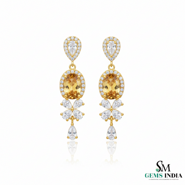 Doppelter Smaragd-Ring in offenem Design aus 14 Karat Gold – Band mit quadratisch und rund geschliffenen grünen Edelsteinen