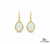 Elegant Oval Opal Drop Earrings – October Birthstone Jewelry