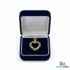 Solid Gold Emerald and Diamond Heart Pendant – Romantic Fine Jewelry