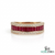 Baguette Cut Ruby Diamond Band Ring - Anniversary Ring For her