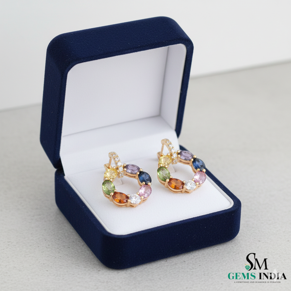 7,80 ct dunkelgrüne Statement-Ohrhänger mit großen sambischen Smaragden im Smaragd- und Ovalschliff, 18 Karat Gold, Smaragdohrringe, ovale Smaragdstifte (Kopie)