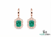 Minimal Emerald Stud Earrings in 14K Gold – Everyday Fine Jewelry