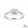 Emerald Cut Green Emerald Ring with Diamond Side Accents – Elegant Fine Jewelry Style