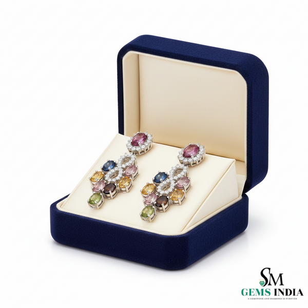 7,80 ct dunkelgrüne Statement-Ohrhänger mit großen sambischen Smaragden im Smaragd- und Ovalschliff, 18 Karat Gold, Smaragdohrringe, ovale Smaragdstifte (Kopie)