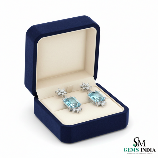 Doppelter Smaragd-Ring in offenem Design aus 14 Karat Gold – Band mit quadratisch und rund geschliffenen grünen Edelsteinen