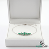 Emerald Cluster Bracelet in 14k Gold – Dainty Luxury Jewelry