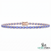 Elegant Oval Tanzanite Bracelet for Women - Luxury Gift For Her