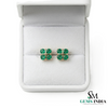 Minimal Emerald Stud Earrings in 14K Gold – Everyday Fine Jewelry
