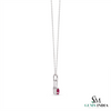 Oval Ruby & Diamond Teardrop Pendant – Sophisticated Statement Jewelry