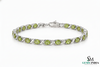 Oval Peridot Tennis Bracelet - Elegant Green Stone Jewelry