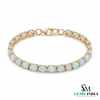 Natural Oval Opal Tennis Bracelet - Anniversary & Wedding Bracelet