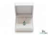 Vintage Style Oval Emerald Gold Pendant – Elegant Floral Frame