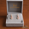 Multi-Color Sapphire & Diamond Disc Drop Hoop Earrings - Rainbow Gemstone Fine Jewelry for Women