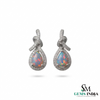 Pear Cut Opal Earrings - October Birthstone Gemstone Earrings