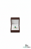 Minimalist Emerald Cut Emerald Gold Ring – Modern Bezel Setting
