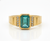 2.80 Carats Natural Emerald Men's Ring In 18K Solid Gold Men's Wedding Emerald Cut Mens Ring