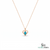 Romantic Pear Turquoise Heart Pendant - – Elegant Fine Jewelry For Women