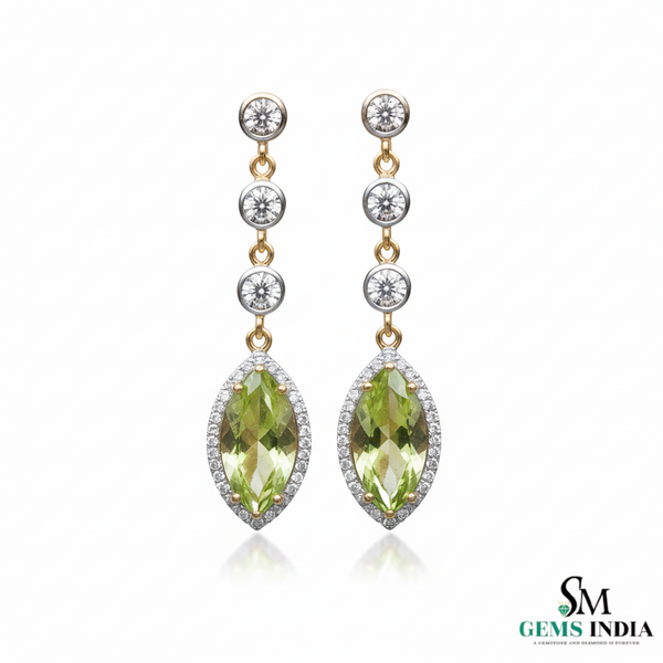 7,80 ct dunkelgrüne Statement-Ohrhänger mit großen sambischen Smaragden im Smaragd- und Ovalschliff, 18 Karat Gold, Smaragdohrringe, ovale Smaragdstifte (Kopie)