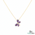 Statement Pear Amethyst and diamond Butterfly Pendant in 14k and 18k Gold Fine Jewelry