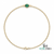 Oval Natural Emerald Gold Bracelet – Elegant Everyday Fine Jewelry
