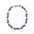 Oval and pear Handcrafted Amethyst Tennis Bracelet - february birthstone bracelet