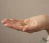 Solid Gold Emerald and Diamond Heart Pendant – Romantic Fine Jewelry