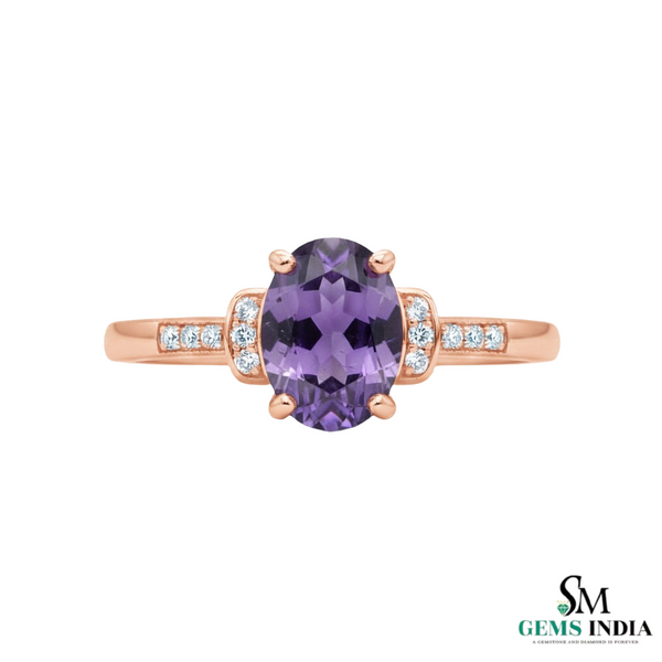 Doppelter Smaragd-Ring in offenem Design aus 14 Karat Gold – Band mit quadratisch und rund geschliffenen grünen Edelsteinen