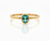 Oval Zambian Emerald Ring Solitaire Ring 14k Solid Gold May Birthstone