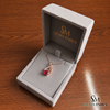 Oval Ruby & Diamond Teardrop Pendant – Sophisticated Statement Jewelry