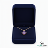 Radiant Princess-Cut Purple Amethyst Pendant – Fine Gold Jewelry