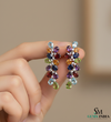 Fine Jewelry Multicolor Pear Cut Dangle Earrings - Multicolor Sapphire Stud Earrings