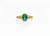 Cushion Cut Natural Emerald 2 carat Engagement Ring in 14K Gold Minimalist Fine Jewelry