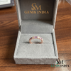 Emerald cut Amethyst & Diamond Eternity Band Ring - Fine Jewelry Gift