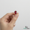 Oval Cut Red Ruby Solitaire Ring in 14K Gold Timeless Statement Jewelry