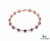 September Birthstone Blue Sapphire & Diamond Floral Bracelet – Elegant Fine Jewelry